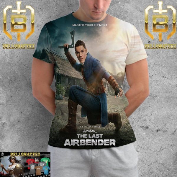 Official Poster For Master Your Element Sokka In The Live-Action Avatar The Last Airbender Series All Over Print Shirt