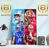 Patrick Mahomes x Travis Kelce For Most Combined TDs In NFL Postseason History Home Decor Poster Canvas