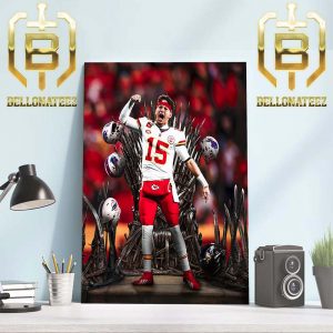 Patrick Mahomes And The Chiefs Are Kings Of The AFC Once Again Home Decor Poster Canvas