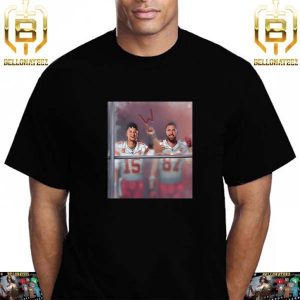 Patrick Mahomes And Travis Kelce Of The Chiefs Wins and Window Still Open Unisex T-Shirt