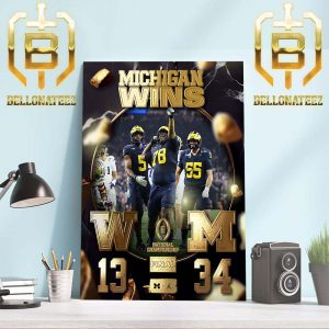 Perfection The Michigan Wolverines Football Are 2023-2024 National Champions Home Decor Poster Canvas