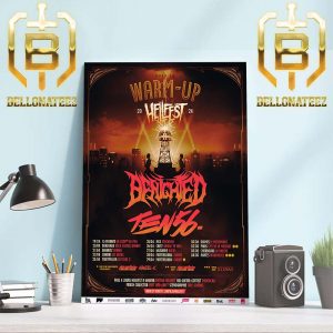 Road To Warm-Up Tour Hellfest Open Air Festival Benighted x Ten56 Home Decor Poster Canvas