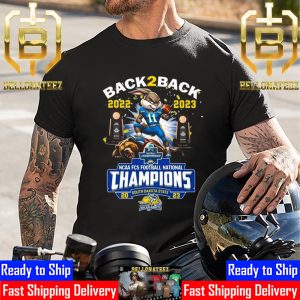 SDSU Jackrabbits Mascot Back To Back 2022 2023 NCAA FCS Football National Champions Unisex T-Shirt