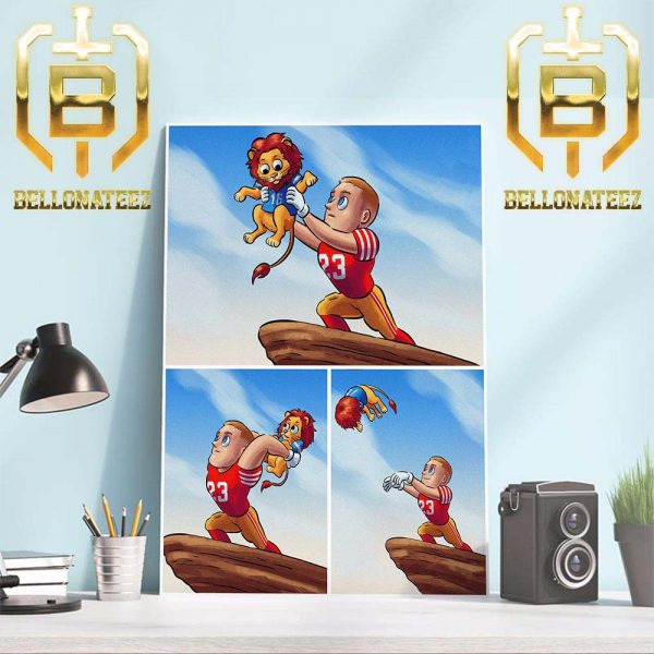 San Francisco 49ers Knock Out Detroit Lions And Advance To The Super Bowl LVIII Home Decor Poster Canvas