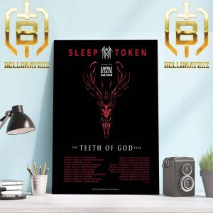 Sleep Token The Teeth Of God Tour With Special Guests Empire State Bastard Home Decor Poster Canvas