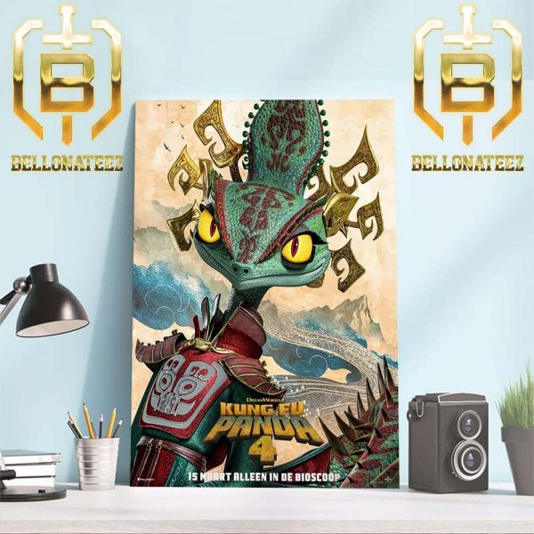 The Chameleon In Kung Fu Panda 4 2024 New Poster Home Decor Poster Canvas