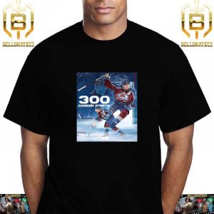 The Colorado Avalanche Player Cale Makar 300 Career Points In NHL Unisex T-Shirt