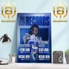 The Dallas Cowboys Player 88 CeeDee Lamb Record Books Home Decor Poster Canvas