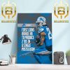The Detroit Lions WR Amon-Ra St Brown Has Set The New Single-Season Franchise Record For Receptions In A Season Home Decor Poster Canvas