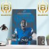 The Detroit Lions RB Jahmyr Gibbs For First Lions Rookie RB To Produce 2 TDs In A Single Postseason Home Decor Poster Canvas