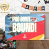 The Kansas City Chiefs Pro Bowl Bound For The 2024 Pro Bowl Games Wall Decor Poster Canvas