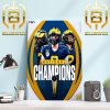 Michigan Wolverines Football Is On Top Of The College Football World National Champions For The First Time Since 1997 Home Decor Poster Canvas