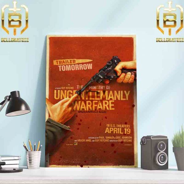 The Ministry Of Ungentlemanly Warfare Official Poster With Starring Henry Cavill in US Theaters April 19th 2024 Home Decor Poster Canvas