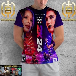 The WWE 2K24 Deluxe Edition Official Poster All Over Print Shirt