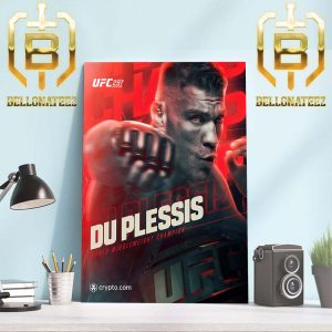 UFC 297 Dricus Du Plessis Defeats Sean Strickland To Become The New Middleweight Champion Of The World Home Decor Poster Canvas