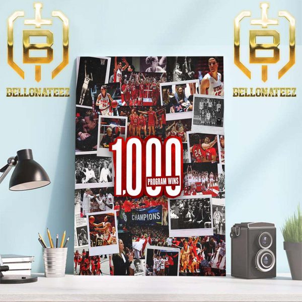 Utah Womens Basketball Reach 1000 Program Wins Home Decor Poster Canvas