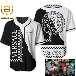Versace Medusa Black White Luxury Brand Fashion Shirt For Fans Baseball Jersey Outfit