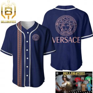 Versace Medusa Blue Luxury Brand Fashion Shirt For Fans Baseball Jersey Outfit