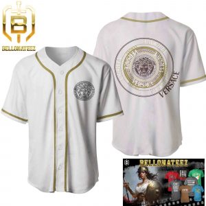 Versace Medusa White Luxury Brand Fashion Shirt For Fans Baseball Jersey Outfit