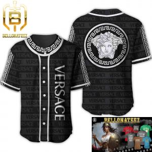Versace White Medusa Black Grey Luxury Brand Fashion Shirt For Fans Baseball Jersey Outfit