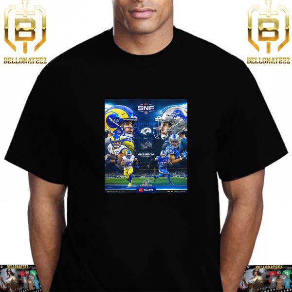We Are Here For It Los Angeles Rams Vs Detroit Lions In NFL Wild Card Unisex T-Shirt