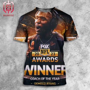 2023 Fox NFL Coach Of The Year Is Houston Texans Coach Demeco Ryans All Over Print Shirt