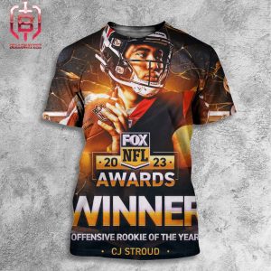 2023 Fox NFL Offensive Rookie Of The Year Is Houston Texans QB CJ Stroud All Over Print Shirt