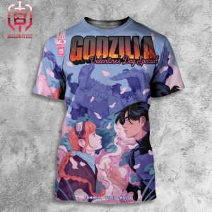 A New Godzilla Valentine’s Day Special Comic Was Released February 7th 2024 All Over Print Shirt