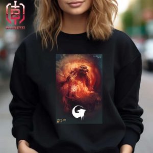 An Official New Godzilla Minus One Screenprinted Poster By Tony Stella Will Be Available From Mondo News Unisex T-Shirt
