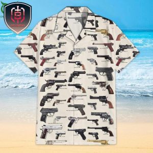 Armory Pistol Globe Collection For Men And Women Tropical Summer Hawaiian Shirt