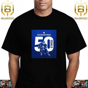 Auston Matthews Is The Fastest In Nhl History To Hit 50 Goals In A Season Reaching The Mark In Just 54 Games Unisex T-Shirt