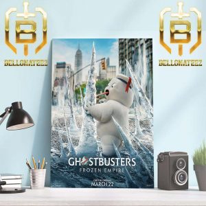 Big Freeze In Ghostbusters Frozen Empire Movie Home Decor Poster Canvas
