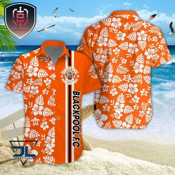 Blackpool FC EFL Championship For Men And Women Tropical Summer Hawaiian Shirt