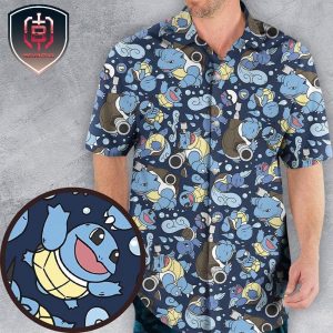Blastoise Wartortle Squirtle Pokemon Pattern New 2023 For Men And Women Tropical Summer Hawaiian Shirt