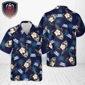 Bud Light Premium For Men And Women Tropical Summer Hawaiian Shirt Tropical Flora Gift
