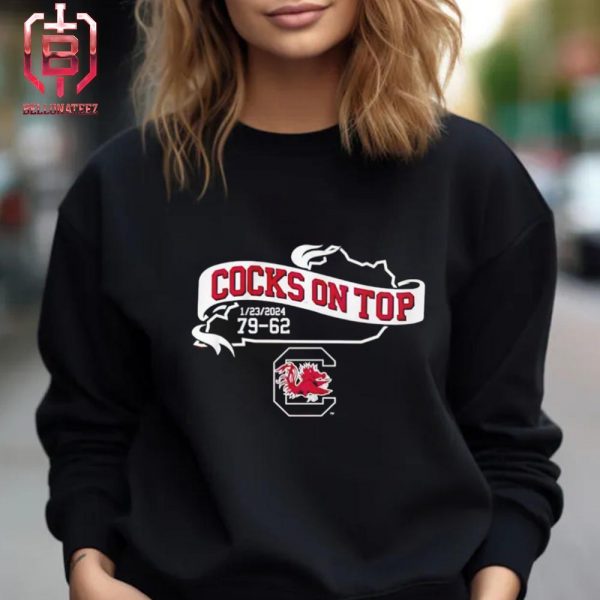 Cocks On Top South Carolina Gamecocks SEC Women Regular Season Champions 2024 Unisex T-Shirt