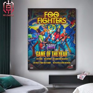 Congrats The Foo Fighters With All Involved Including The Leading Man Himself Deadflip At The 2023 TWIPYS Home Decor Poster Canvas