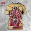Qatar Are The Kings Of Asia Once Again Asian Cup Champions 2023 All Over Print Shirt