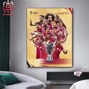 Congratulations Back To Back Qatar Is The Asian Cup 2023 Champions Home Decor Poster Canvas