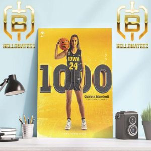 Congratulations To Gabbie Marshall 1000 Career Points Home Decor Poster Canvas