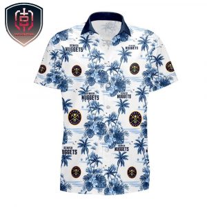 Denver Nuggets NBA Light Blue  For Men And Women Tropical Summer Hawaiian Shirt