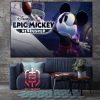 First Look At Disney Game Epic Mickey Remake Brushed Will Coming To Nitendo Switch This Year Home Decor Poster Canvas