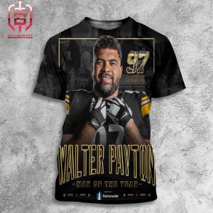For The Impact Off the Field With Pittsburgh Steelers Cam Heyward Is Your 2023 Walter Payton Man Of The Year All Over Print Shirt
