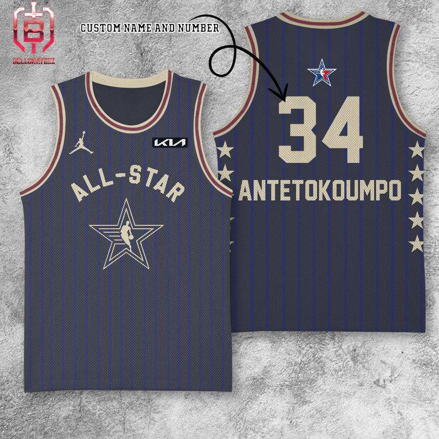 Giannis Antetokoumpo NBA Indiana All-Star 2024 Western Conference Team Personalized Basketball Jersey Shirt