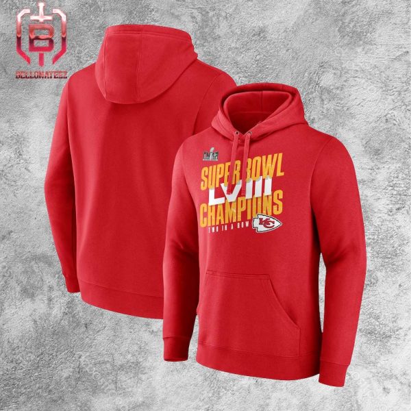 Kansas City Chiefs Fanatics Branded Super Bowl LVIII Champions Iconic Unisex T-Shirt