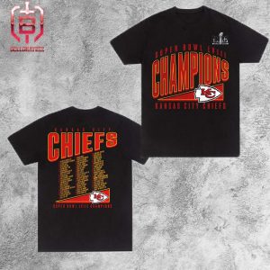 Kansas City Chiefs Fanatics Branded Super Bowl LVIII Champions Roster Best Teammates Two Sides Unisex T-Shirt