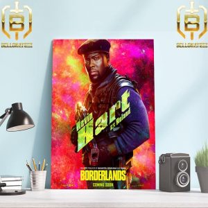 Kevin Hart as Roland in Borderlands Official Poster Home Decor Poster Canvas
