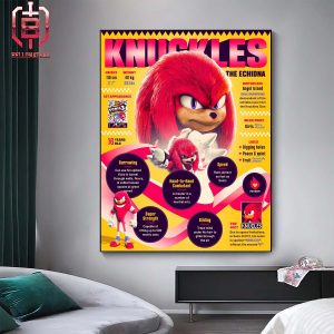 Knuckles Is About To Punch In Again With His Series This April Home Decor Poster Canvas