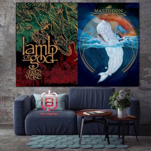 Lamb Of God And Mastodon Seem To Be Teasing An Ashes Of The Wake And Leviathan Tour Home Decor Poster Canvas