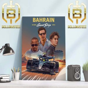 Mercedes-AMG Petronas F1 Team Race Weekend Round 1 at Bahrain GP March 2nd 2024 Home Decor Poster Canvas